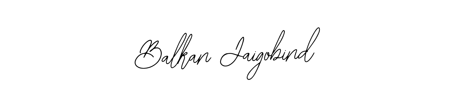 Here are the top 10 professional signature styles for the name Balkan Jaigobind. These are the best autograph styles you can use for your name. Balkan Jaigobind signature style 12 images and pictures png