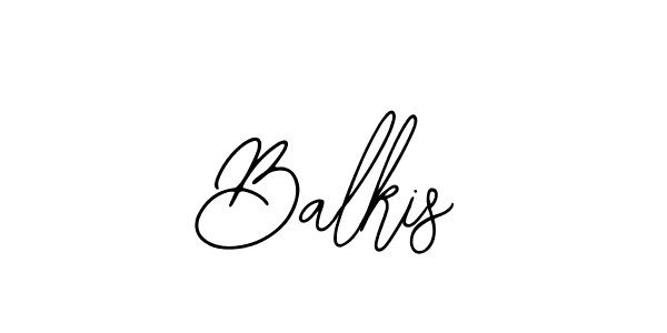 You should practise on your own different ways (Bearetta-2O07w) to write your name (Balkis) in signature. don't let someone else do it for you. Balkis signature style 12 images and pictures png