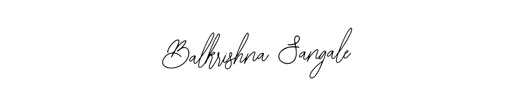 Similarly Bearetta-2O07w is the best handwritten signature design. Signature creator online .You can use it as an online autograph creator for name Balkrishna Sangale. Balkrishna Sangale signature style 12 images and pictures png