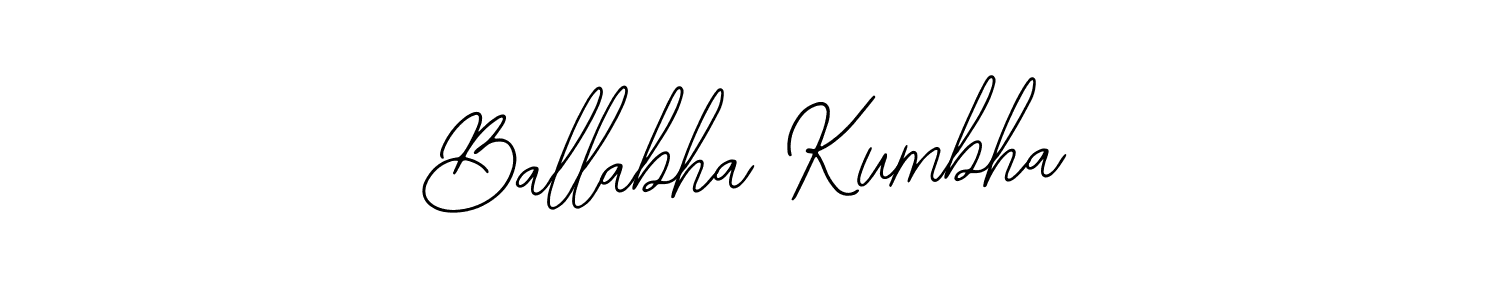 It looks lik you need a new signature style for name Ballabha Kumbha. Design unique handwritten (Bearetta-2O07w) signature with our free signature maker in just a few clicks. Ballabha Kumbha signature style 12 images and pictures png