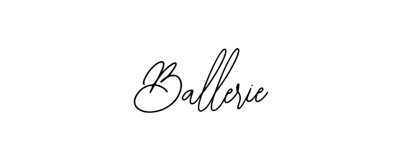 Design your own signature with our free online signature maker. With this signature software, you can create a handwritten (Bearetta-2O07w) signature for name Ballerie. Ballerie signature style 12 images and pictures png