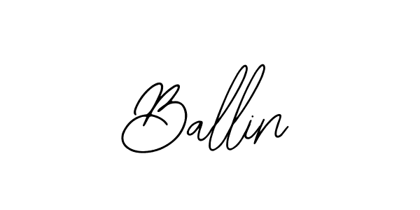 Ballin stylish signature style. Best Handwritten Sign (Bearetta-2O07w) for my name. Handwritten Signature Collection Ideas for my name Ballin. Ballin signature style 12 images and pictures png