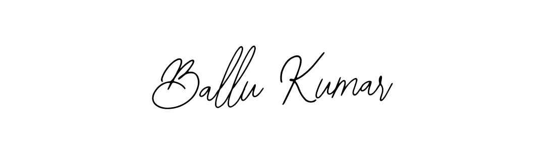 How to make Ballu Kumar name signature. Use Bearetta-2O07w style for creating short signs online. This is the latest handwritten sign. Ballu Kumar signature style 12 images and pictures png