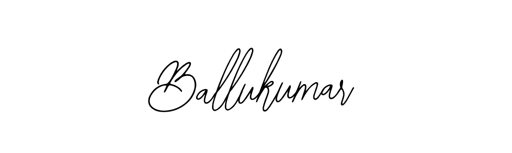 Use a signature maker to create a handwritten signature online. With this signature software, you can design (Bearetta-2O07w) your own signature for name Ballukumar. Ballukumar signature style 12 images and pictures png