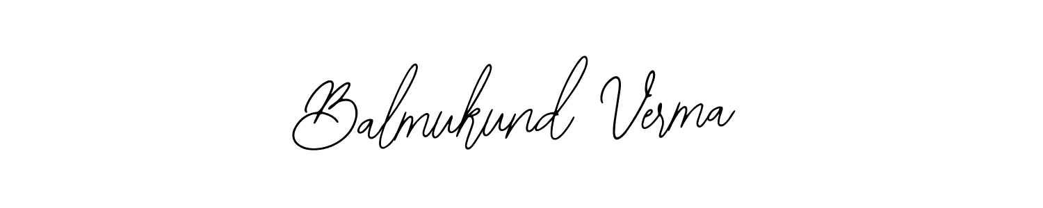 You should practise on your own different ways (Bearetta-2O07w) to write your name (Balmukund Verma) in signature. don't let someone else do it for you. Balmukund Verma signature style 12 images and pictures png