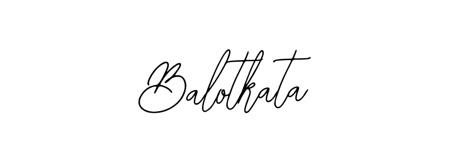 How to make Balotkata name signature. Use Bearetta-2O07w style for creating short signs online. This is the latest handwritten sign. Balotkata signature style 12 images and pictures png