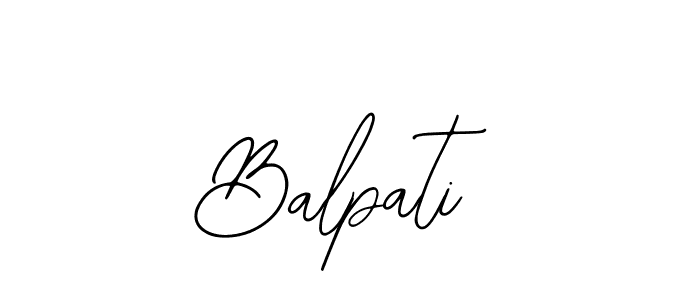 Create a beautiful signature design for name Balpati. With this signature (Bearetta-2O07w) fonts, you can make a handwritten signature for free. Balpati signature style 12 images and pictures png