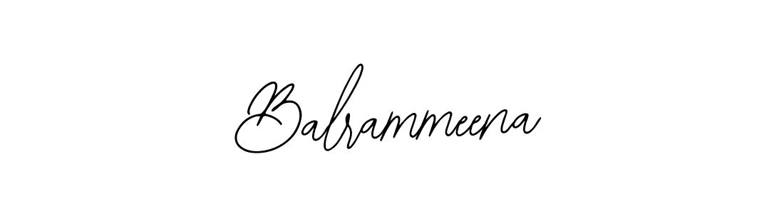 How to make Balrammeena signature? Bearetta-2O07w is a professional autograph style. Create handwritten signature for Balrammeena name. Balrammeena signature style 12 images and pictures png