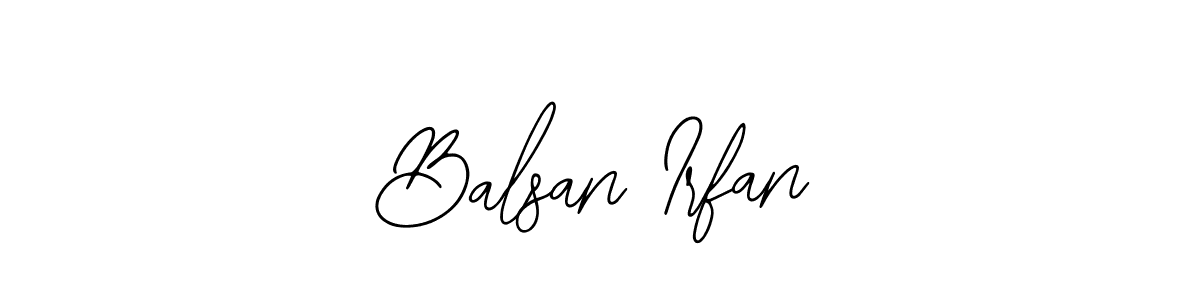Make a beautiful signature design for name Balsan Irfan. Use this online signature maker to create a handwritten signature for free. Balsan Irfan signature style 12 images and pictures png