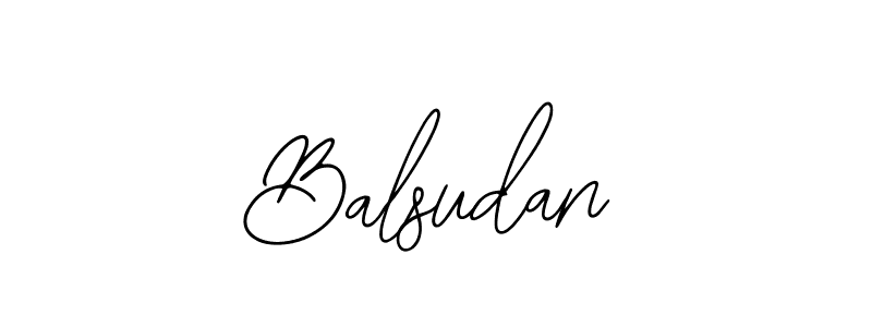 Use a signature maker to create a handwritten signature online. With this signature software, you can design (Bearetta-2O07w) your own signature for name Balsudan. Balsudan signature style 12 images and pictures png