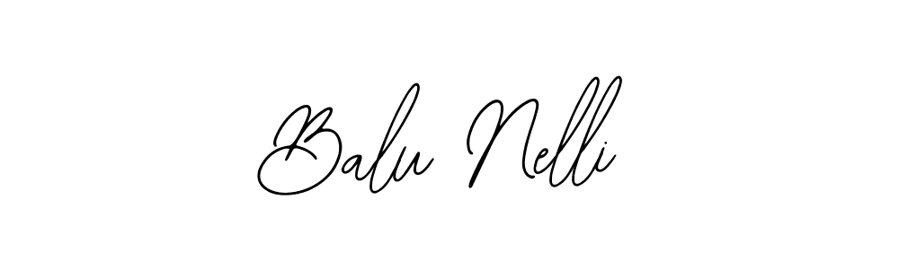 How to Draw Balu Nelli signature style? Bearetta-2O07w is a latest design signature styles for name Balu Nelli. Balu Nelli signature style 12 images and pictures png