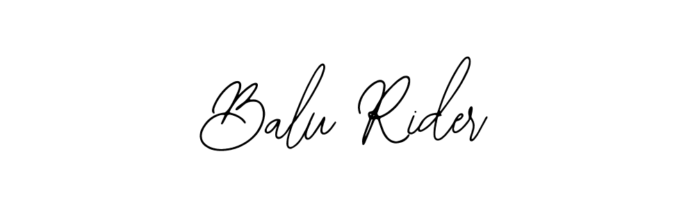 Use a signature maker to create a handwritten signature online. With this signature software, you can design (Bearetta-2O07w) your own signature for name Balu Rider. Balu Rider signature style 12 images and pictures png