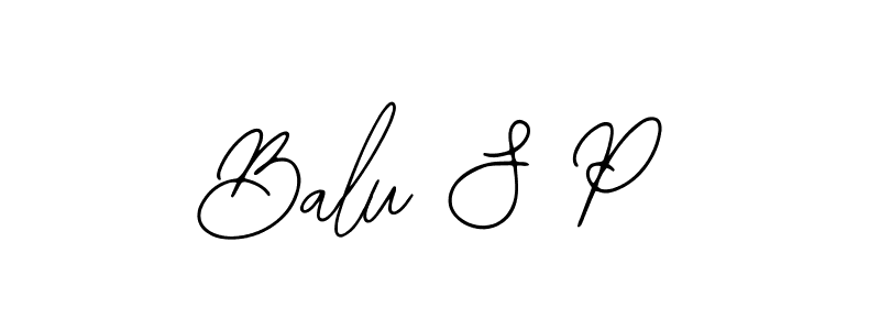 Create a beautiful signature design for name Balu S P. With this signature (Bearetta-2O07w) fonts, you can make a handwritten signature for free. Balu S P signature style 12 images and pictures png