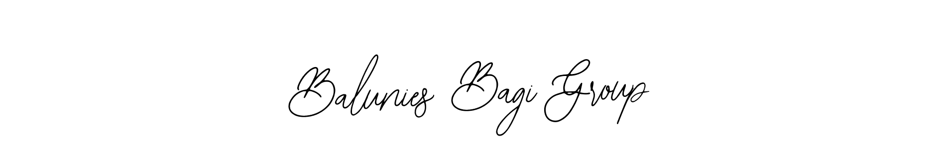 Also You can easily find your signature by using the search form. We will create Balunies Bagi Group name handwritten signature images for you free of cost using Bearetta-2O07w sign style. Balunies Bagi Group signature style 12 images and pictures png