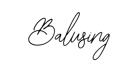 A stylish, flowing autograph style designed for name Balusing using Bearetta-2O07w typography. Perfect for digital creative projects. Balusing signature style 12 images and pictures png
