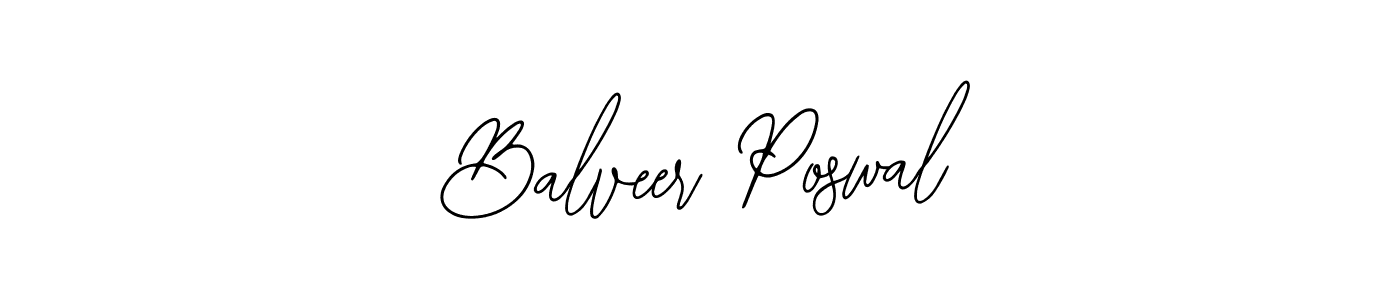 How to make Balveer Poswal signature? Bearetta-2O07w is a professional autograph style. Create handwritten signature for Balveer Poswal name. Balveer Poswal signature style 12 images and pictures png