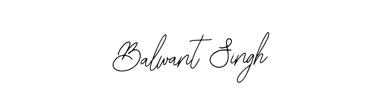 Design your own signature with our free online signature maker. With this signature software, you can create a handwritten (Bearetta-2O07w) signature for name Balwant Singh. Balwant Singh signature style 12 images and pictures png