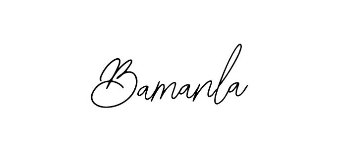 Make a beautiful signature design for name Bamanla. With this signature (Bearetta-2O07w) style, you can create a handwritten signature for free. Bamanla signature style 12 images and pictures png