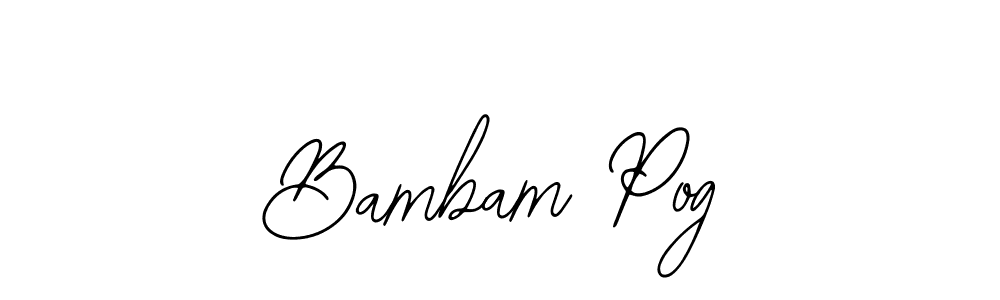 if you are searching for the best signature style for your name Bambam Pog. so please give up your signature search. here we have designed multiple signature styles  using Bearetta-2O07w. Bambam Pog signature style 12 images and pictures png