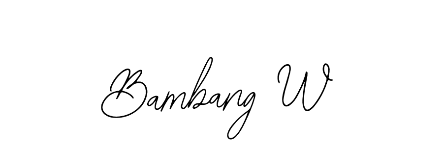 See photos of Bambang W official signature by Spectra . Check more albums & portfolios. Read reviews & check more about Bearetta-2O07w font. Bambang W signature style 12 images and pictures png