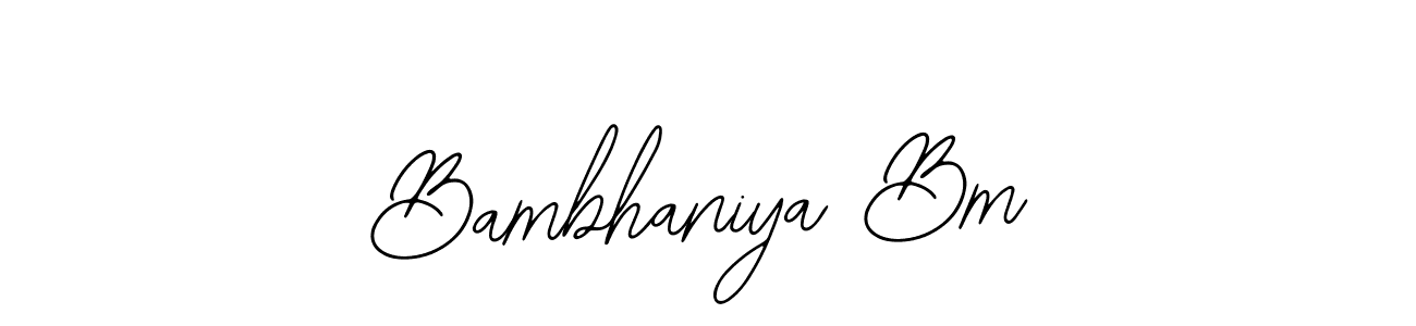 It looks lik you need a new signature style for name Bambhaniya Bm. Design unique handwritten (Bearetta-2O07w) signature with our free signature maker in just a few clicks. Bambhaniya Bm signature style 12 images and pictures png