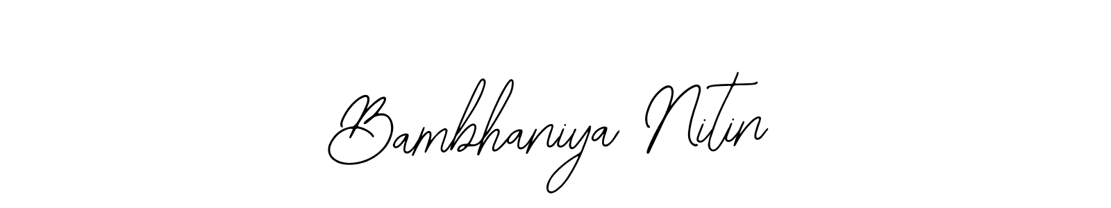 Bambhaniya Nitin stylish signature style. Best Handwritten Sign (Bearetta-2O07w) for my name. Handwritten Signature Collection Ideas for my name Bambhaniya Nitin. Bambhaniya Nitin signature style 12 images and pictures png