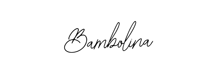 How to make Bambolina signature? Bearetta-2O07w is a professional autograph style. Create handwritten signature for Bambolina name. Bambolina signature style 12 images and pictures png
