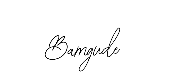 Similarly Bearetta-2O07w is the best handwritten signature design. Signature creator online .You can use it as an online autograph creator for name Bamgude. Bamgude signature style 12 images and pictures png