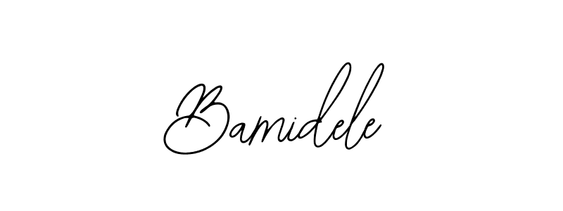 Use a signature maker to create a handwritten signature online. With this signature software, you can design (Bearetta-2O07w) your own signature for name Bamidele. Bamidele signature style 12 images and pictures png
