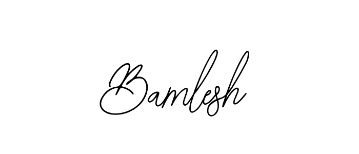 Bearetta-2O07w is a professional signature style that is perfect for those who want to add a touch of class to their signature. It is also a great choice for those who want to make their signature more unique. Get Bamlesh name to fancy signature for free. Bamlesh signature style 12 images and pictures png