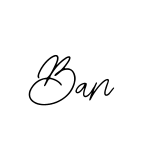How to make Ban signature? Bearetta-2O07w is a professional autograph style. Create handwritten signature for Ban name. Ban signature style 12 images and pictures png