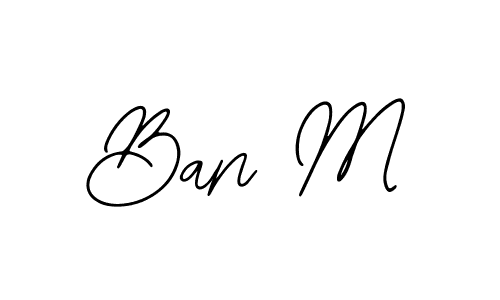 Bearetta-2O07w is a professional signature style that is perfect for those who want to add a touch of class to their signature. It is also a great choice for those who want to make their signature more unique. Get Ban M name to fancy signature for free. Ban M signature style 12 images and pictures png