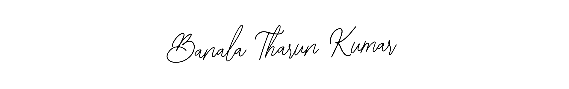 Use a signature maker to create a handwritten signature online. With this signature software, you can design (Bearetta-2O07w) your own signature for name Banala Tharun Kumar. Banala Tharun Kumar signature style 12 images and pictures png