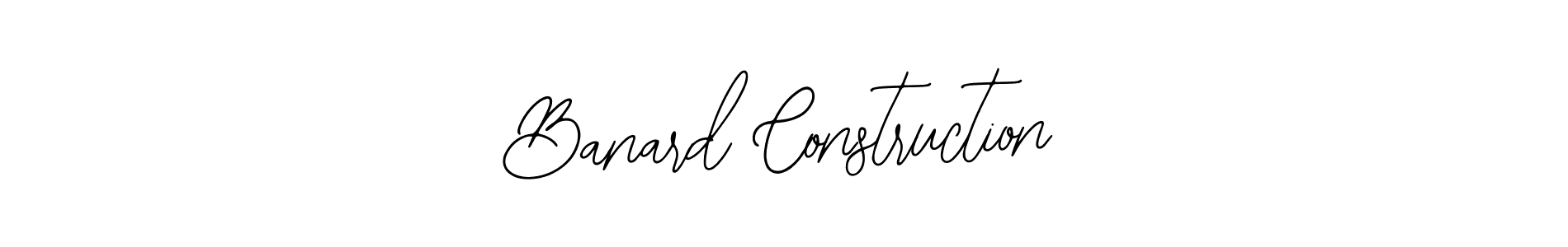 Design your own signature with our free online signature maker. With this signature software, you can create a handwritten (Bearetta-2O07w) signature for name Banard Construction. Banard Construction signature style 12 images and pictures png