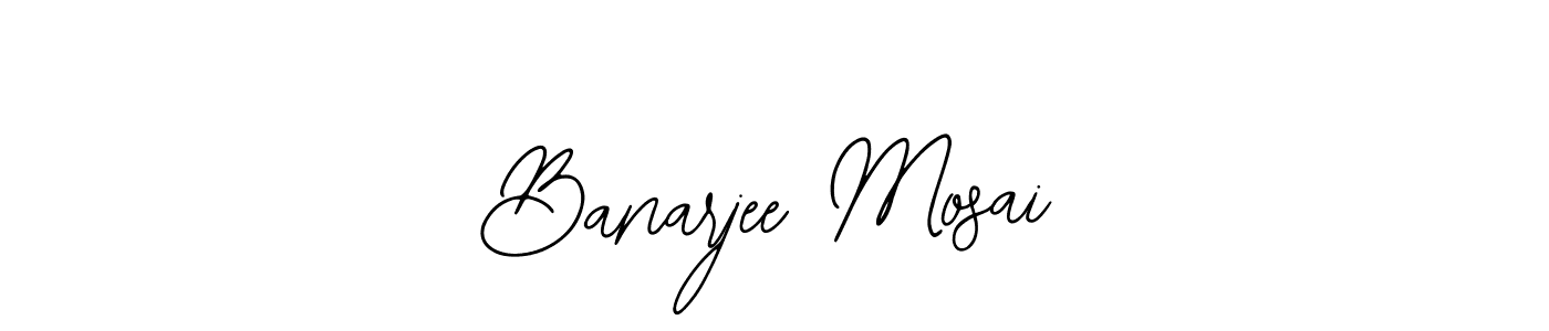Use a signature maker to create a handwritten signature online. With this signature software, you can design (Bearetta-2O07w) your own signature for name Banarjee Mosai. Banarjee Mosai signature style 12 images and pictures png