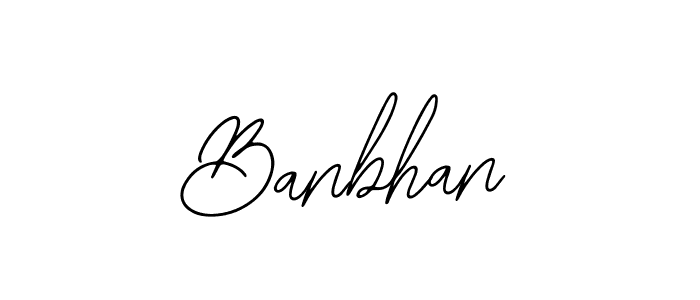 The best way (Bearetta-2O07w) to make a short signature is to pick only two or three words in your name. The name Banbhan include a total of six letters. For converting this name. Banbhan signature style 12 images and pictures png