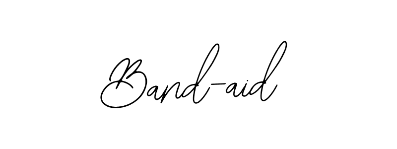 Design your own signature with our free online signature maker. With this signature software, you can create a handwritten (Bearetta-2O07w) signature for name Band-aid. Band-aid signature style 12 images and pictures png