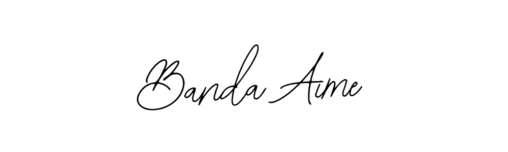It looks lik you need a new signature style for name Banda Aime. Design unique handwritten (Bearetta-2O07w) signature with our free signature maker in just a few clicks. Banda Aime signature style 12 images and pictures png