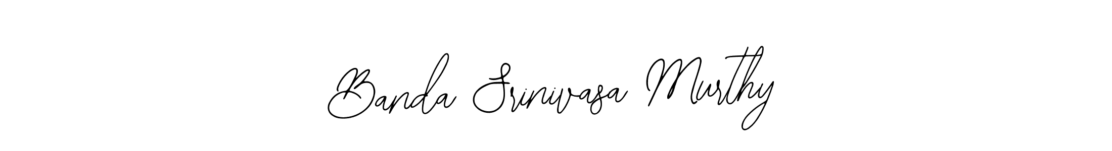 You should practise on your own different ways (Bearetta-2O07w) to write your name (Banda Srinivasa Murthy) in signature. don't let someone else do it for you. Banda Srinivasa Murthy signature style 12 images and pictures png