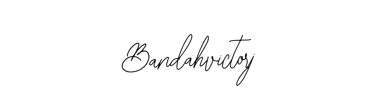 How to Draw Bandahvictorj signature style? Bearetta-2O07w is a latest design signature styles for name Bandahvictorj. Bandahvictorj signature style 12 images and pictures png