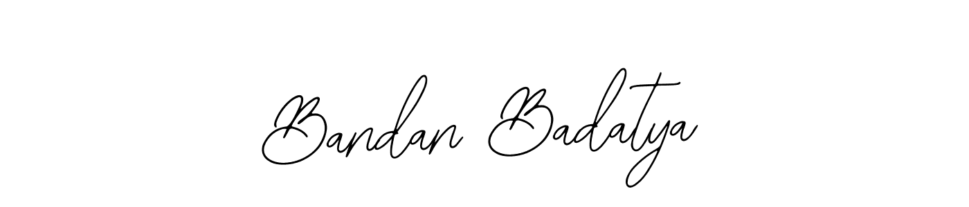 Design your own signature with our free online signature maker. With this signature software, you can create a handwritten (Bearetta-2O07w) signature for name Bandan Badatya. Bandan Badatya signature style 12 images and pictures png