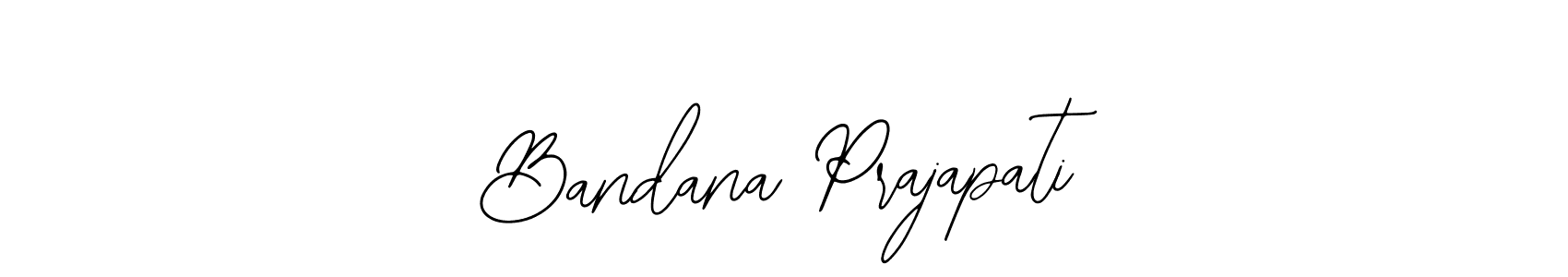 Bearetta-2O07w is a professional signature style that is perfect for those who want to add a touch of class to their signature. It is also a great choice for those who want to make their signature more unique. Get Bandana Prajapati name to fancy signature for free. Bandana Prajapati signature style 12 images and pictures png