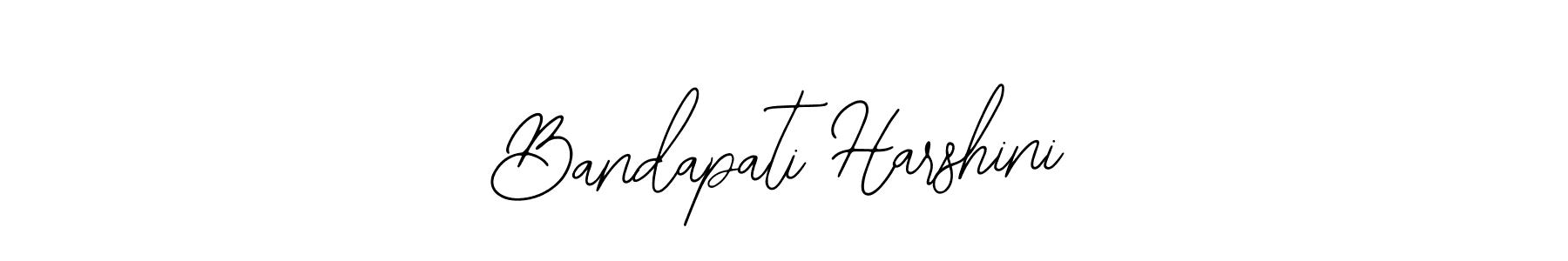 How to make Bandapati Harshini name signature. Use Bearetta-2O07w style for creating short signs online. This is the latest handwritten sign. Bandapati Harshini signature style 12 images and pictures png