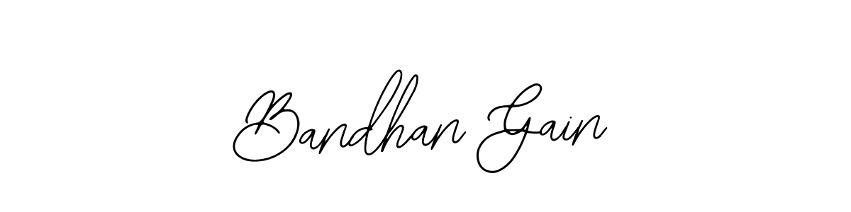 Make a beautiful signature design for name Bandhan Gain. Use this online signature maker to create a handwritten signature for free. Bandhan Gain signature style 12 images and pictures png
