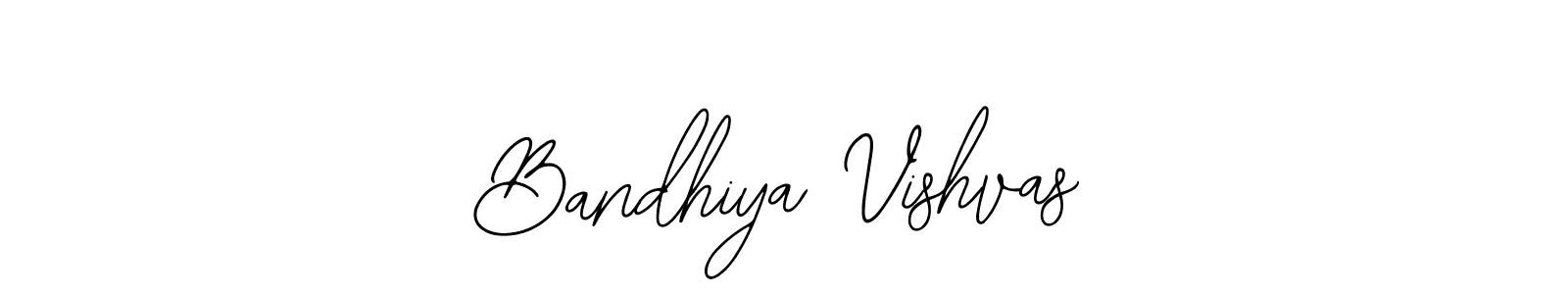 Make a beautiful signature design for name Bandhiya Vishvas. With this signature (Bearetta-2O07w) style, you can create a handwritten signature for free. Bandhiya Vishvas signature style 12 images and pictures png