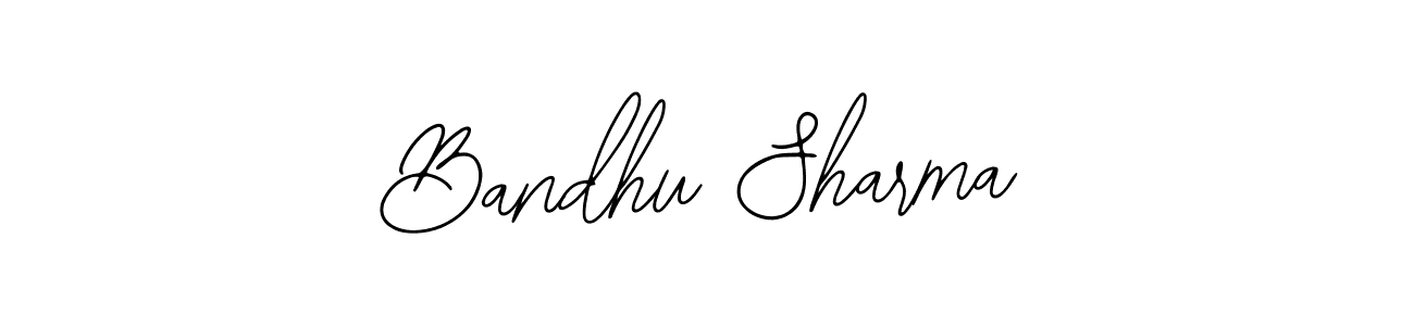 The best way (Bearetta-2O07w) to make a short signature is to pick only two or three words in your name. The name Bandhu Sharma include a total of six letters. For converting this name. Bandhu Sharma signature style 12 images and pictures png