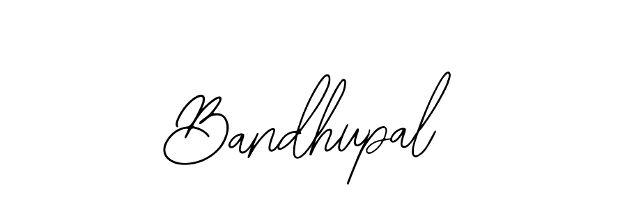 Use a signature maker to create a handwritten signature online. With this signature software, you can design (Bearetta-2O07w) your own signature for name Bandhupal. Bandhupal signature style 12 images and pictures png