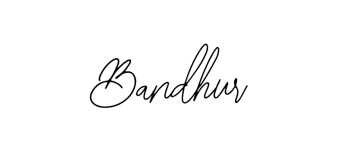 How to make Bandhur name signature. Use Bearetta-2O07w style for creating short signs online. This is the latest handwritten sign. Bandhur signature style 12 images and pictures png