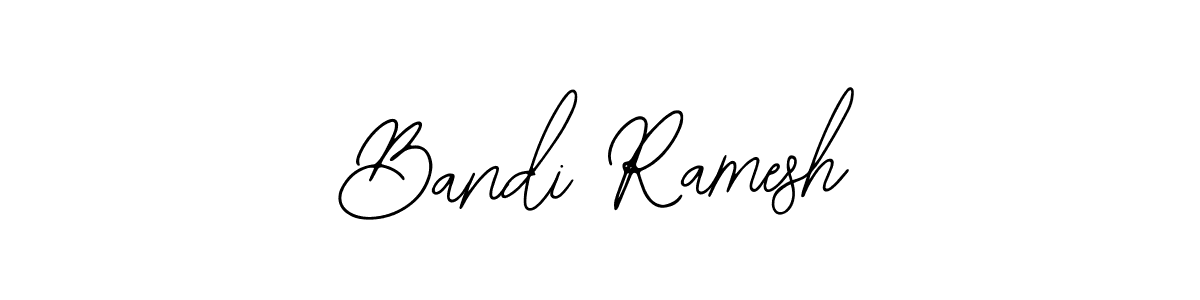 Design your own signature with our free online signature maker. With this signature software, you can create a handwritten (Bearetta-2O07w) signature for name Bandi Ramesh. Bandi Ramesh signature style 12 images and pictures png