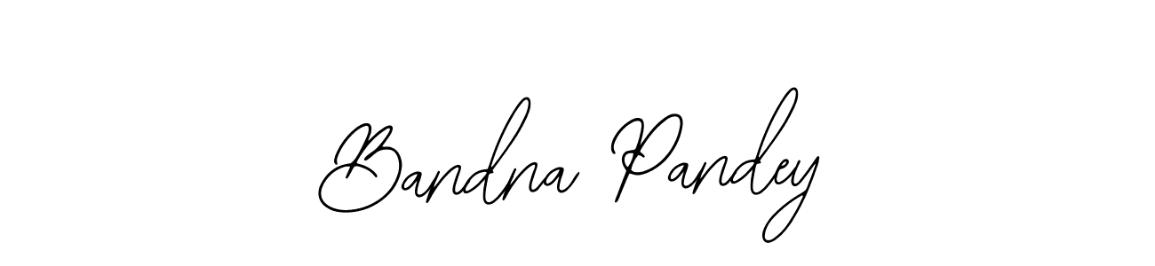 You should practise on your own different ways (Bearetta-2O07w) to write your name (Bandna Pandey) in signature. don't let someone else do it for you. Bandna Pandey signature style 12 images and pictures png